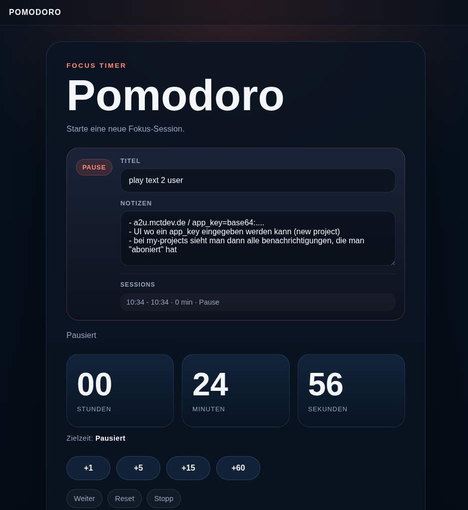 Titelbild von Pomodoro